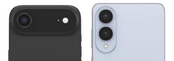 比较 S25 Edge 和 iPhone Air 的相机系统
