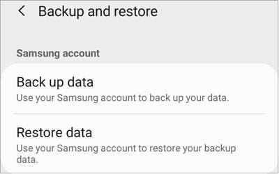 retrieve deleted call logs on samsung without pc via samsung cloud backup