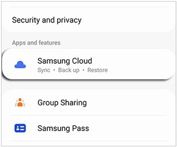 sync your phone to tablet using samsung cloud