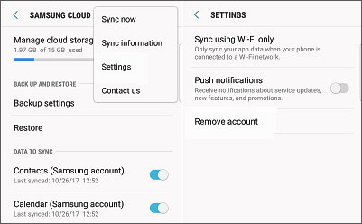 fix samsung cloud backup failure via checking network settings