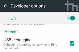 enable usb debugging on broken android