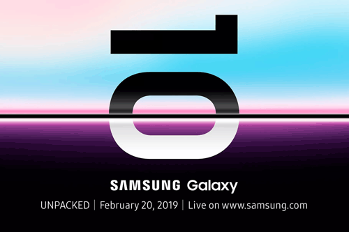 三星 Galaxy S10 在 2019 年开箱活动中推出