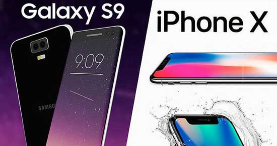 samsung galaxy s9 vs iphone x waterproof