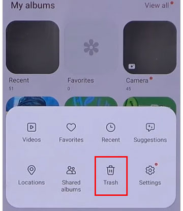 restore deleted photos from samsung gallery trash bin