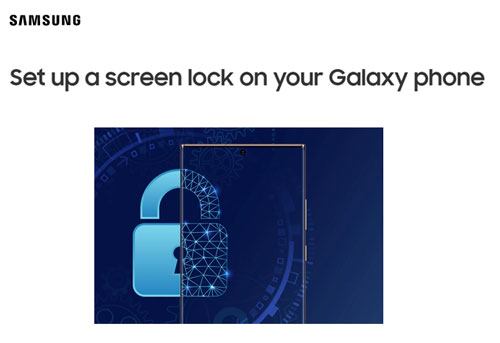 Samsung intelligenter Sperrbildschirm