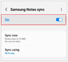 récupérer des notes Samsung à l'aide du cloud Samsung