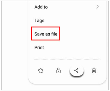save notes as a file for backup