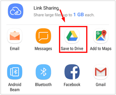 sauvegarder les données vivo sur Google Drive