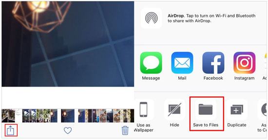 utilisez un adaptateur USB pour déplacer des images de l'iPhone vers une clé USB