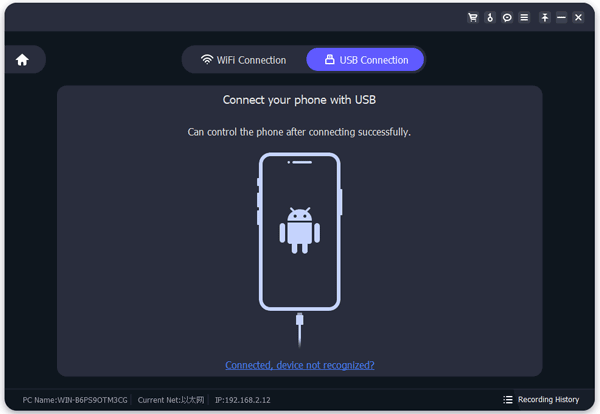 turn on usb debugging for mirroring android to windows 10