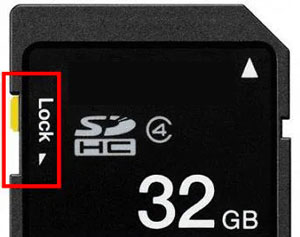 check if the sd card is locked