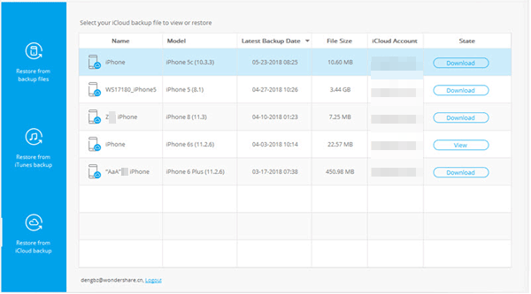 download icloud backup files