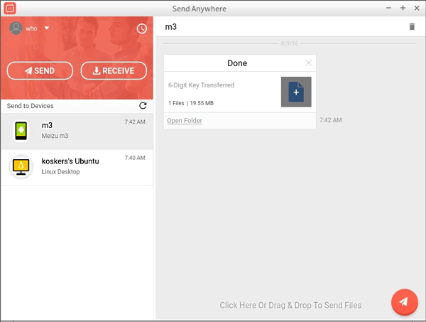 send files to android phone by send anywhere