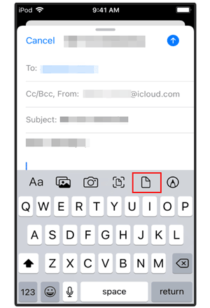 Senden Sie Musik per E-Mail vom iPod an das iPad