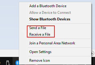 receive files on pc