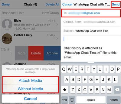 move whatsapp transfer to new iphone with email