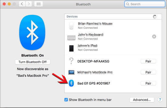 Übertragen Sie Videos mit Bluetooth von Android auf den Mac