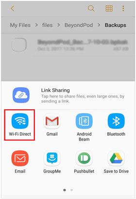 transfer files from phone to phone over wifi direct