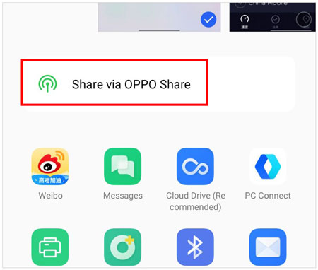 transfer files from oppo to oppo via oppo share