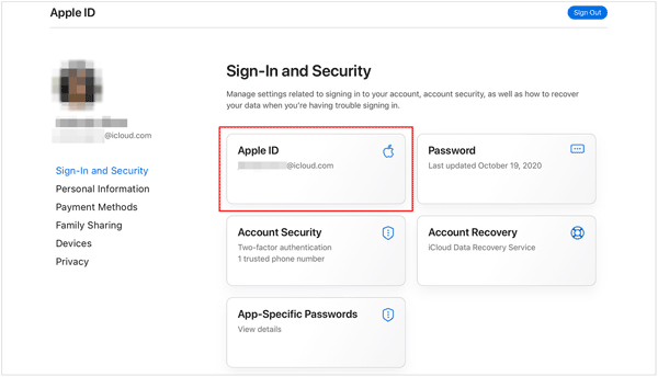 データを失わずに Apple ID を変更する