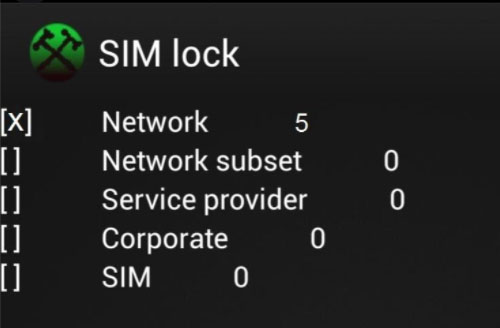 check the sim lock status on sony phone