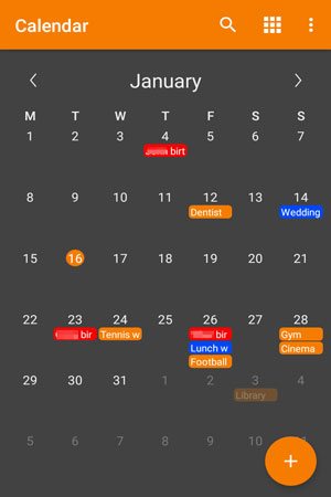 transférer le calendrier vers un nouveau téléphone avec un calendrier simple