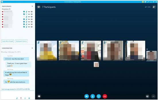 Skype 共享屏幕应用程序