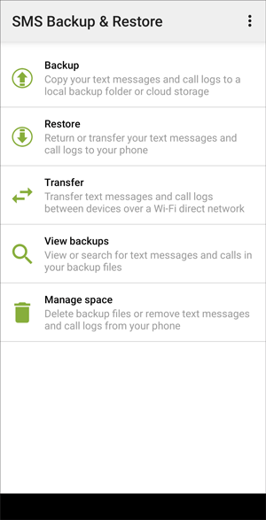 SMS バックアップと復元を介して削除されたテキスト メッセージを取得する