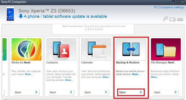 retrieve deleted messages from sony xperia via xperia companion backup