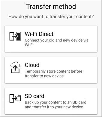 choose another transfer mode if xperia transfer mobile fail to work
