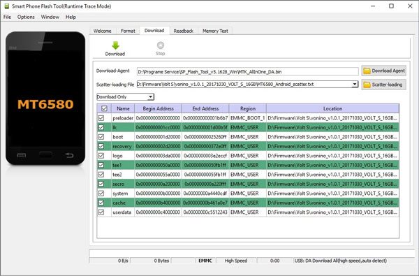 utilisez le logiciel de flash mobile mort