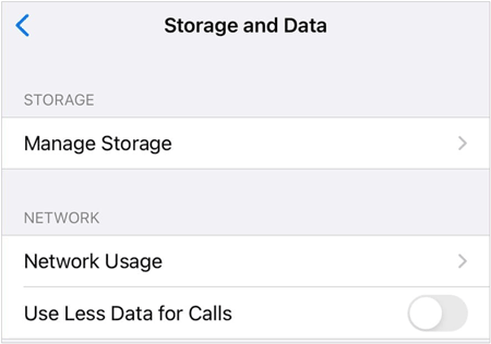 reduce whatsapp storage on iphone by clearing whatsapp data