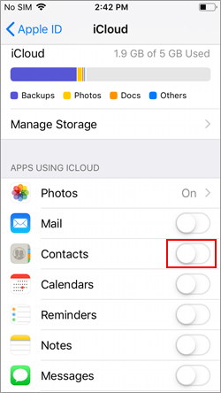 how to transfer contacts from one iphone to another with icloud