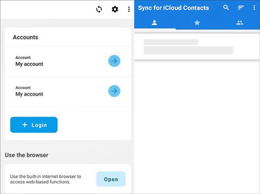 synchroniser les contacts Android avec iCloud via la synchronisation pour les contacts iCloud