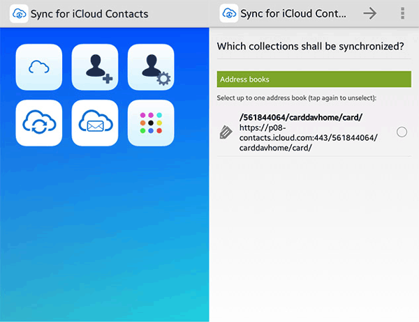sync contacts with sync for icloud contacts app