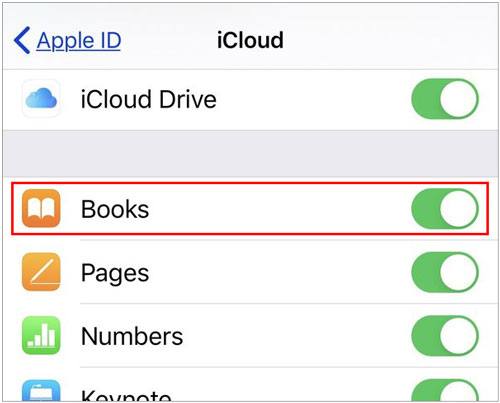 sync ibooks from iphone to ipad via icloud