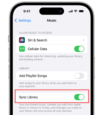 icloudミュージックライブラリを使用してAndroidからiPhoneに音楽を同期します