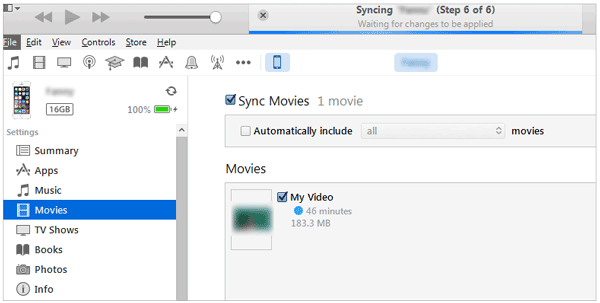 sync data with itunes after switching android to iphone