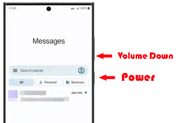 prenez une capture d'écran des textes Samsung et imprimez-la