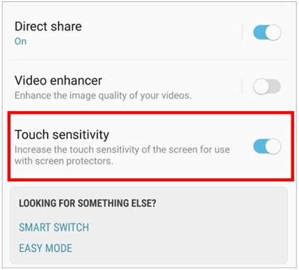 ディスプレイが敏感でない場合、サムスンのタッチ感度を改善します