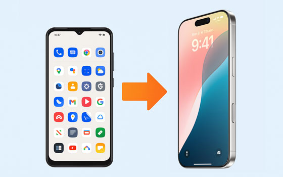 AndroidからiPhoneに転送