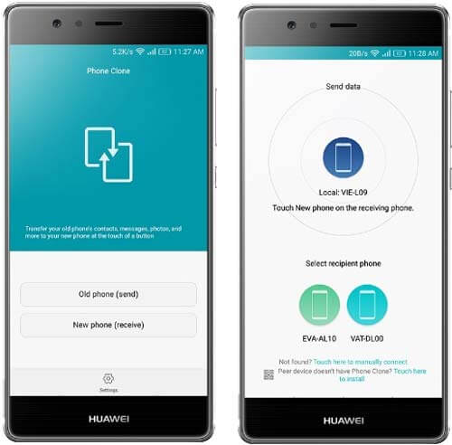 how to transfer data from samsung to huawei p40 p40 pro via huawei phone clone