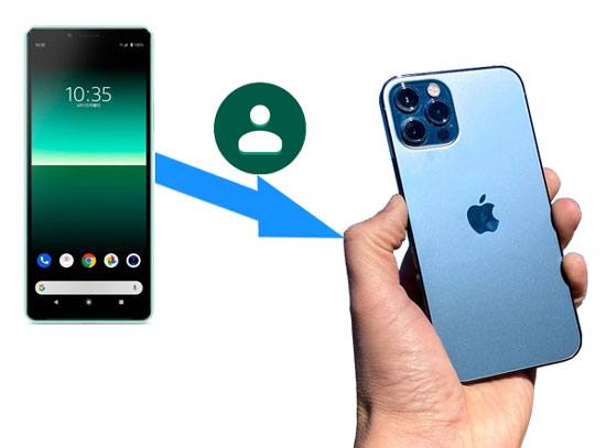 how to transfer contacts from xperia to iphone