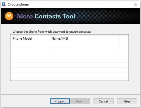 download motorola contact transfer tool to transfer contacts