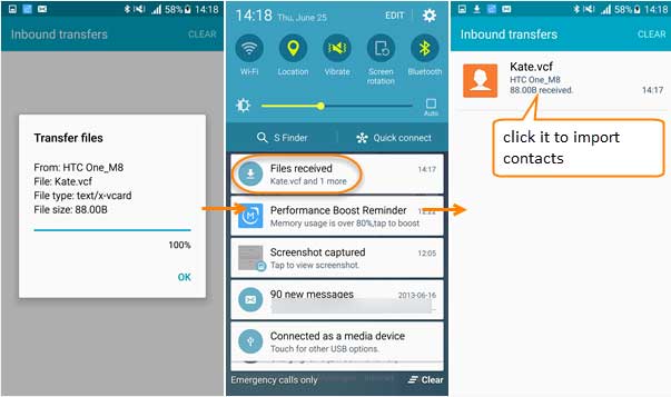 transfer data between htc and samsung