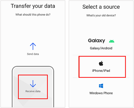 使用智能开关将通话记录从 iPhone 转移到 Android
