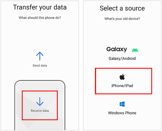 use smart switch to copy data