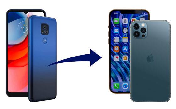 transfer data from motorola to iphone