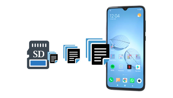 how to transfer data from sd card to android phone