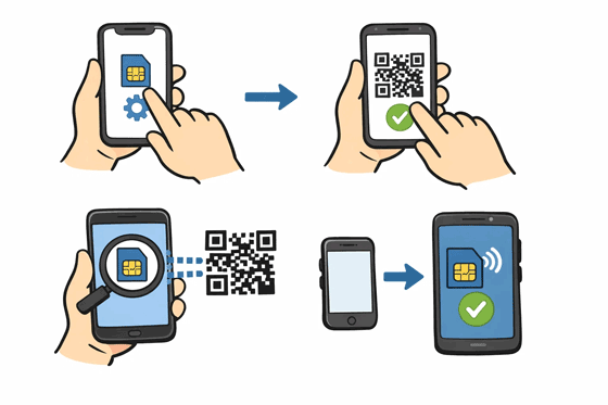 将 iPhone 的 eSIM 卡转移到安卓手机